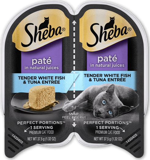 Sheba Premium Paté Tender Whitefish & Tuna Entrée
